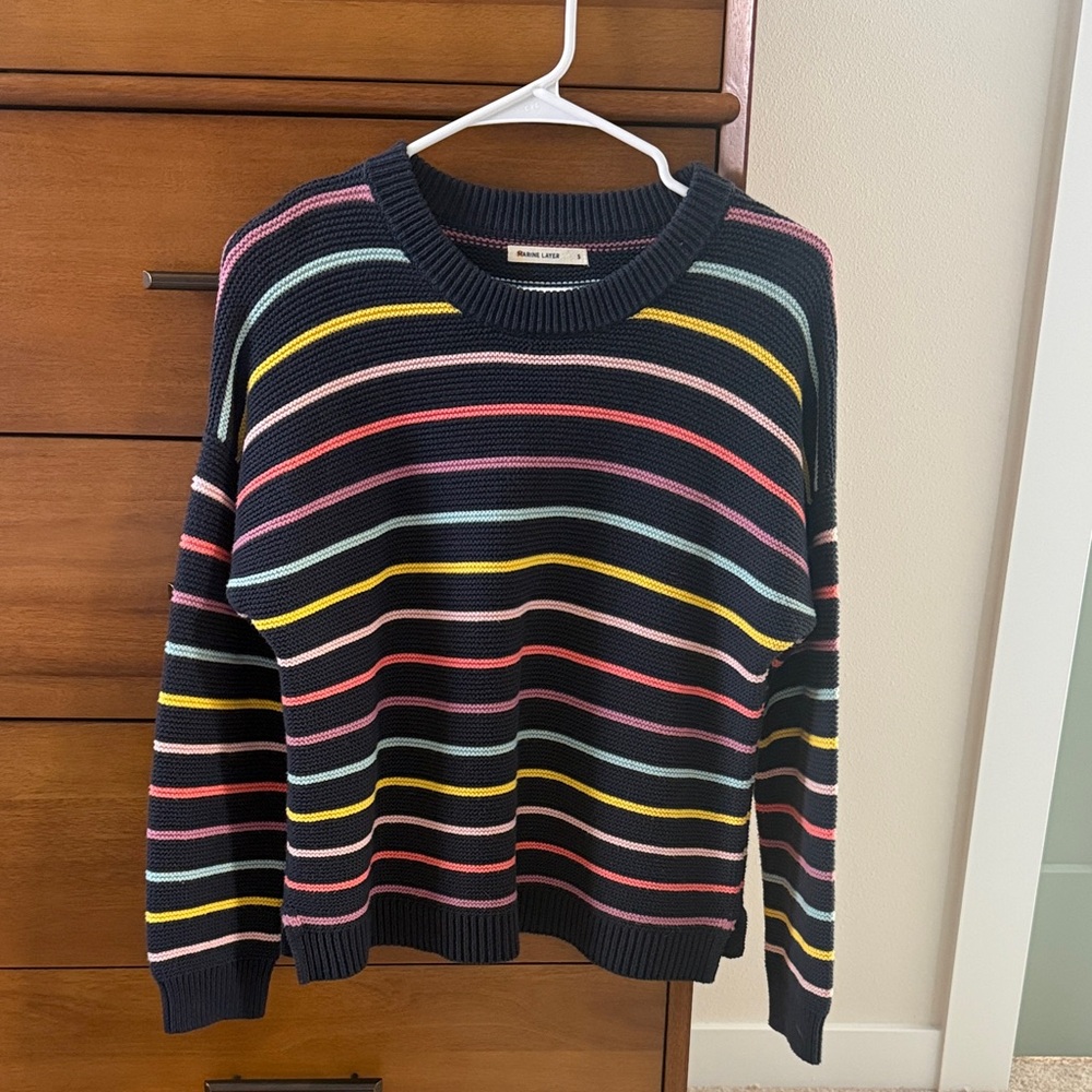 Marine Layer Striped Crewneck Sweater - Multicolor